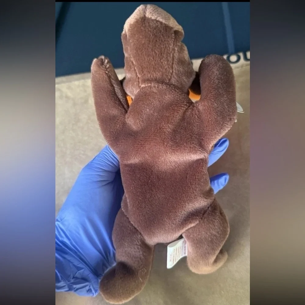 Ty Beanie Baby “Chocolate” Moose Style 4015 – 1993 PVC Pellets